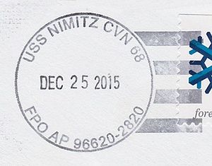 GregCiesielski Nimitz CVN68 20151225 1 Postmark.jpg