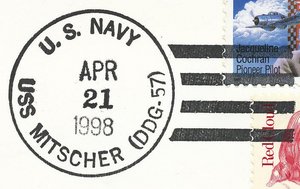 GregCiesielski Mitscher DDG57 19980421 1 Postmark.jpg