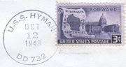 Thumbnail for File:GregCiesielski Hyman DD 732 19481012 1 Postmark.jpg