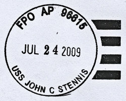GregCiesielski JohnCStennis CVN74 20090724 1 Postmark.jpg