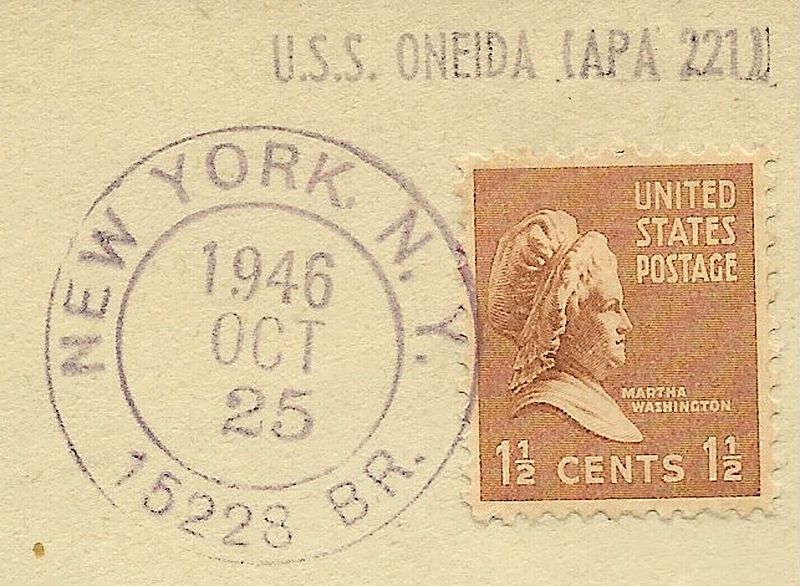 File:JohnGermann Oneida APA221 19461025 1a Postmark.jpg