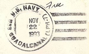 GregCiesielski Guadalcanal LPH7 19931122 1 Postmark.jpg