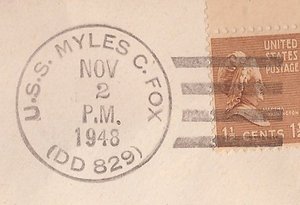GregCiesielski MylesCFox DD829 19481102 1 Postmark.jpg