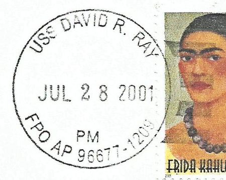 DAVID R RAY DD 971 - NavalCoverMuseum