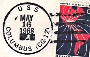 GregCiesielski Columbus CG12 19680516 1 Postmark.jpg