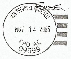 GregCiesielski TheodoreRoosevelt CVN71 20051114 1 Postmark.jpg