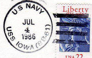 GregCiesielski Iowa BB61 19860704 1 Postmark.jpg