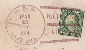 GregCiesielski Virginia BB13 19140321 1 Postmark.jpg